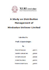 Distribution Management of Hindustan Unilever Limited
